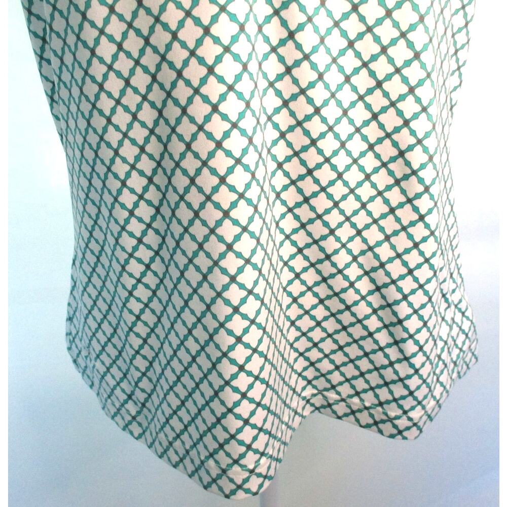 Tehama Women's Short Sleeve Green & White Stretch Polo Golf Shirt Size Large - Picture 3 of 11